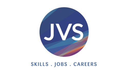 JVS Logo, purple circle with initials in white text inside.